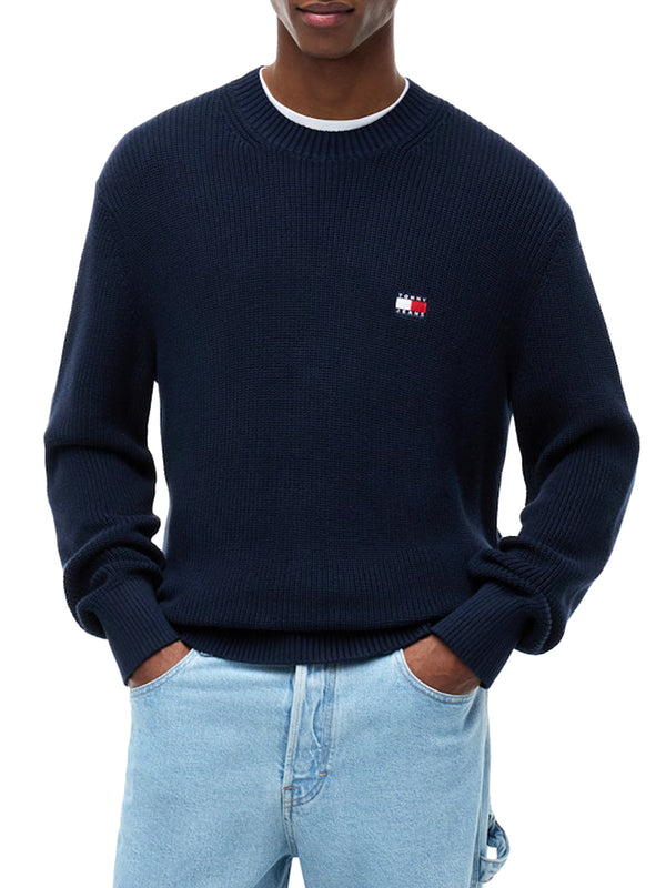 Tommy Hilfiger Maglione Girocollo Uomo Mod. DM0DM20923 0GY Blu