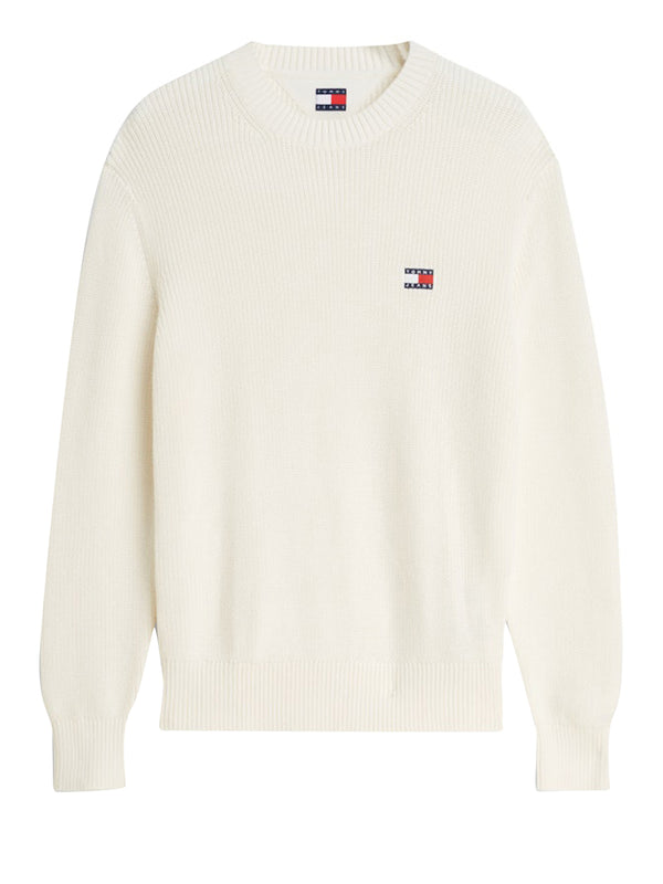 Tommy Hilfiger Maglione Girocollo Uomo Mod. DM0DM20923 YBH Bianco