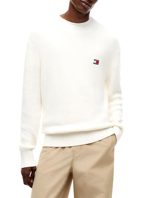 Tommy Hilfiger Maglione Girocollo Uomo Mod. DM0DM20923 YBH Bianco