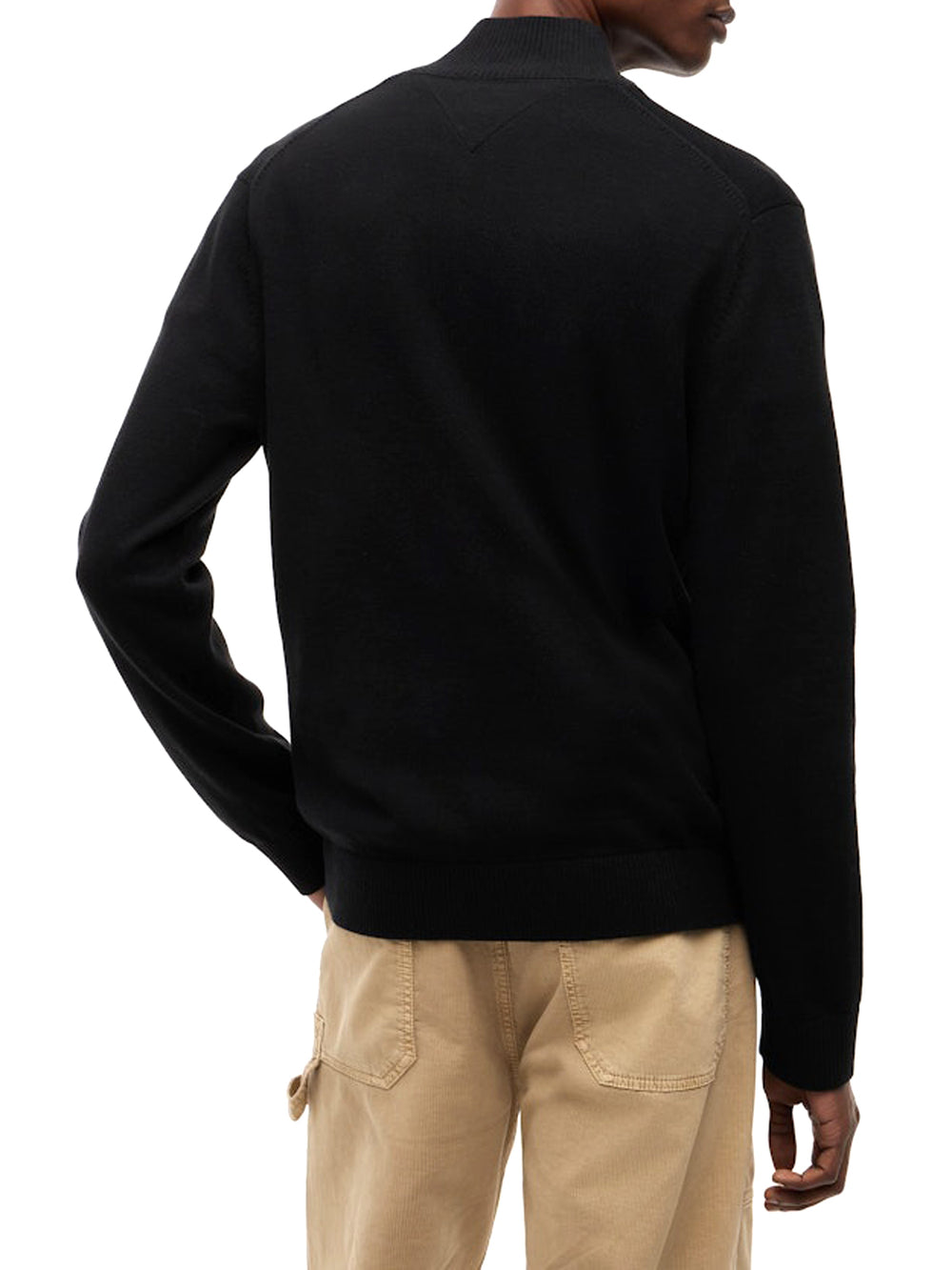 Tommy Hilfiger Maglione 1/2 Zip Uomo Mod. DM0DM21654 BDS BLACK