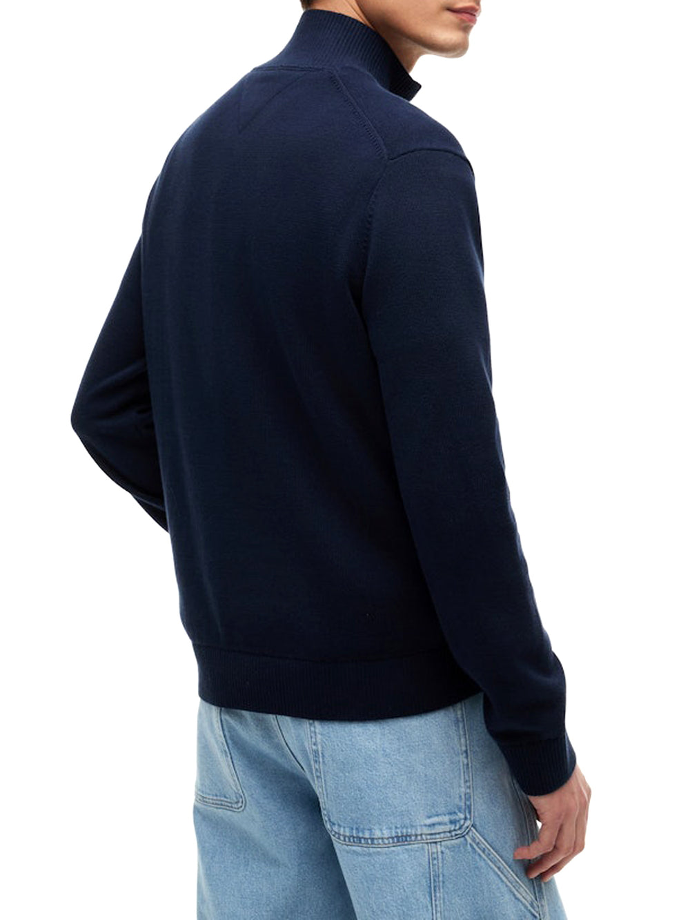Tommy Hilfiger Maglione 1/2 Zip Uomo Mod. DM0DM21654 C1G Blu