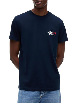 Tommy Hilfiger T-shirt Uomo Mod. DM0DM22538 C1G Blu