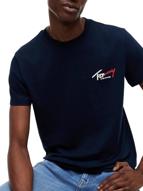Tommy Hilfiger T-shirt Uomo Mod. DM0DM22538 C1G Blu