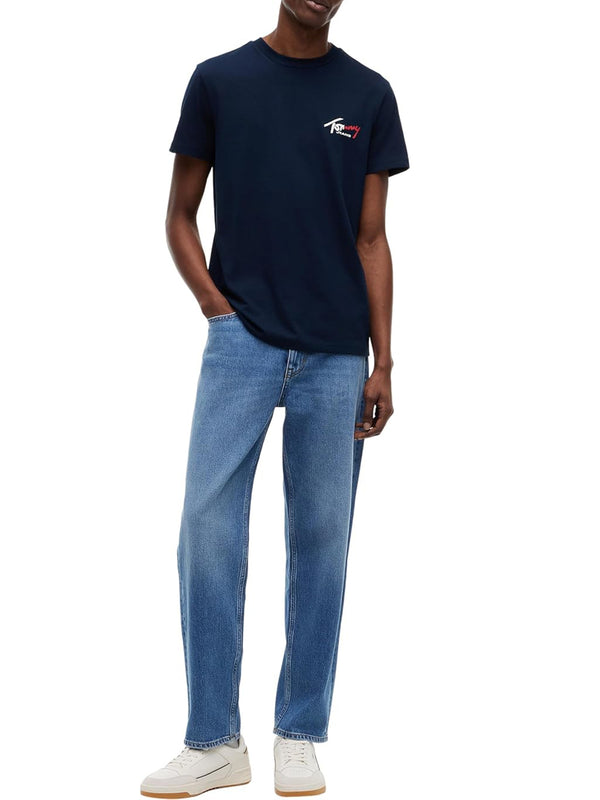 Tommy Hilfiger T-shirt Uomo Mod. DM0DM22538 C1G Blu
