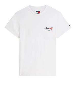 Tommy Hilfiger T-shirt Uomo Mod. DM0DM22538 YBH Bianco