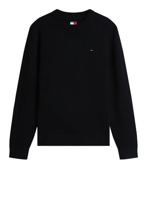 Tommy Hilfiger Maglione Girocollo Uomo Mod. DM0DM22853 BDS BLACK