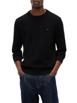 Tommy Hilfiger Maglione Girocollo Uomo Mod. DM0DM22853 BDS BLACK