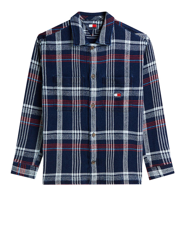 Tommy Hilfiger Camicia m/l Uomo Mod. DM0DM23135 C1G Blu