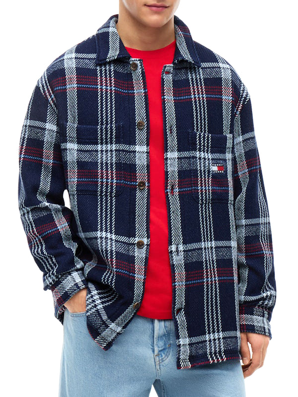 Tommy Hilfiger Camicia m/l Uomo Mod. DM0DM23135 C1G Blu