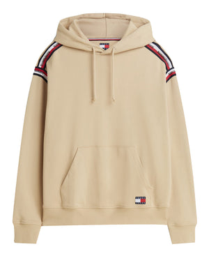 Tommy Hilfiger Felpa cappuccio Uomo Mod. DM0DM23155 AB9 Beige