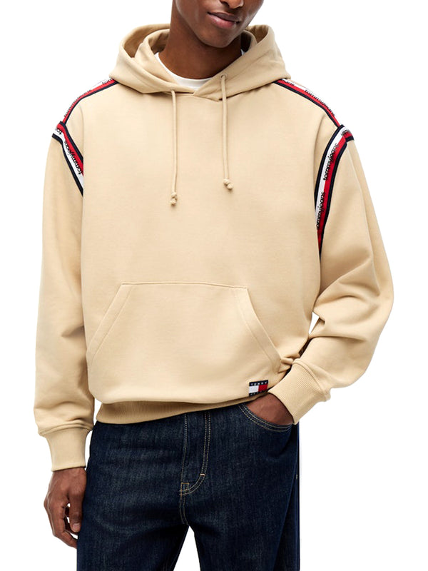 Tommy Hilfiger Felpa cappuccio Uomo Mod. DM0DM23155 AB9 Beige