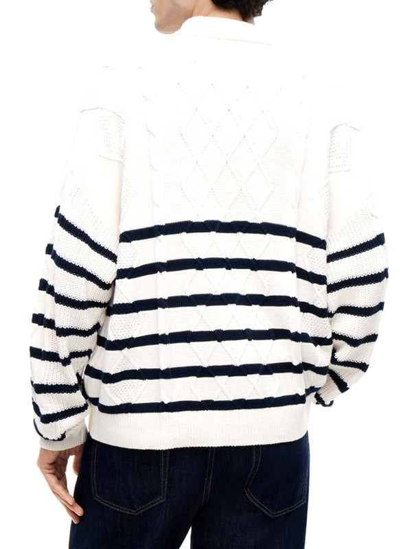 Tommy Hilfiger Cardigan Uomo Mod. DM0DM23210 YBH Panna