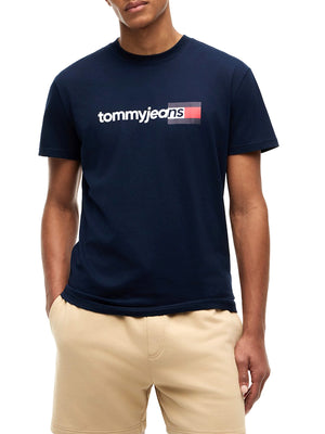 Tommy Hilfiger T-shirt Uomo Mod. DM0DM23406 C1G NAVY
