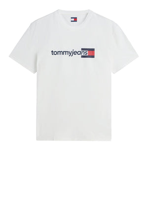 Tommy Hilfiger T-shirt Uomo Mod. DM0DM23406 YBL Bianco