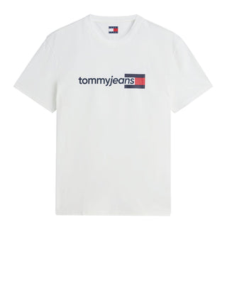 Tommy Hilfiger T-shirt Uomo Mod. DM0DM23406 YBL Bianco