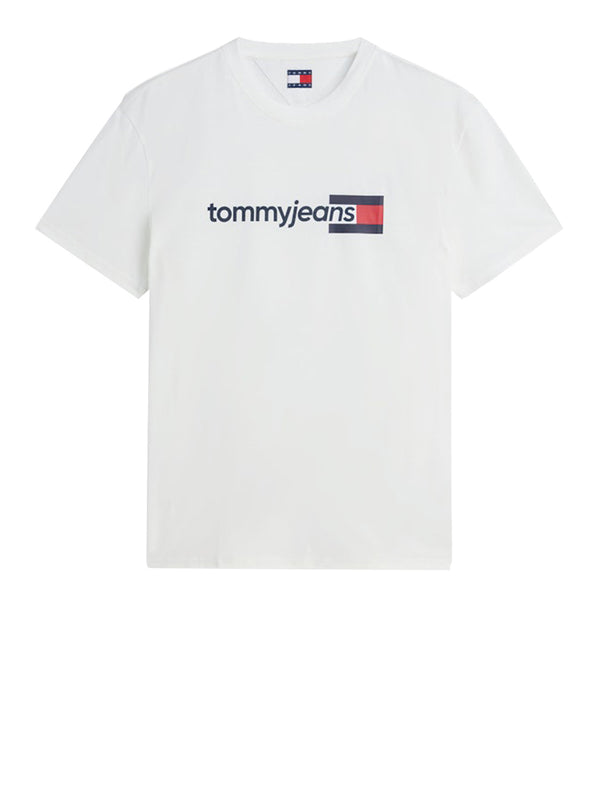 Tommy Hilfiger T-shirt Uomo Mod. DM0DM23406 YBL Bianco