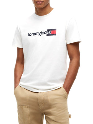 Tommy Hilfiger T-shirt Uomo Mod. DM0DM23406 YBL Bianco