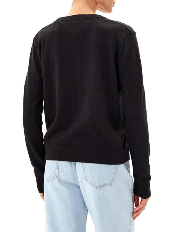 Tommy Hilfiger Maglione Donna Mod. DW0DW19888 BDS Nero