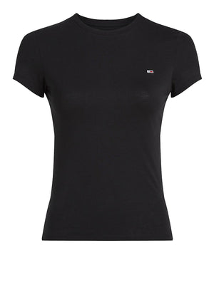 Tommy Hilfiger T-shirt Donna Mod. DW0DW20459 BDS Nero