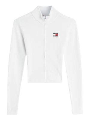 Tommy Hilfiger Cardigan Donna Mod. DW0DW20967 YBH Panna