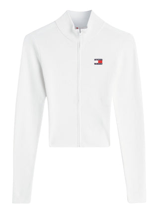 Tommy Hilfiger Cardigan Donna Mod. DW0DW20967 YBH Panna