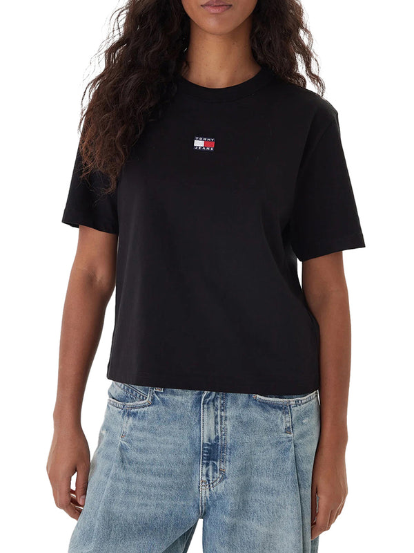 Tommy Hilfiger T-shirt Donna Mod. DW0DW22202 BDS Nero