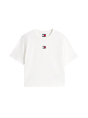 Tommy Hilfiger T-shirt Donna Mod. DW0DW22202 YBL Bianco