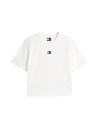 Tommy Hilfiger T-shirt Donna Mod. DW0DW22202 YBL Bianco