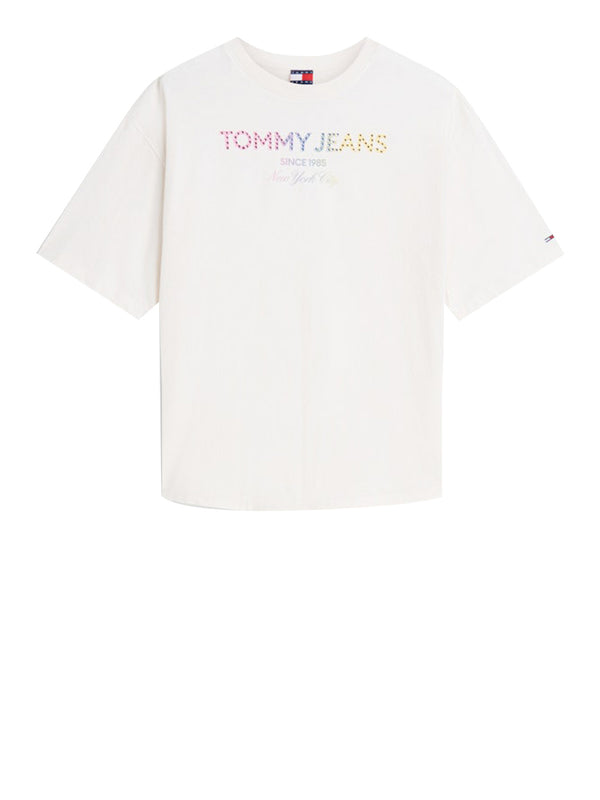 Tommy Hilfiger T-shirt Donna Mod. DW0DW22803 YBH Bianco