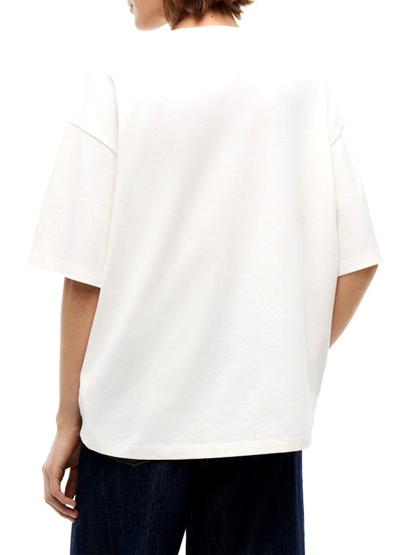 Tommy Hilfiger T-shirt Donna Mod. DW0DW22803 YBH Bianco