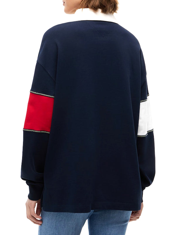 Tommy Hilfiger Felpa Donna Mod. DW0DW22827 C1G Blu