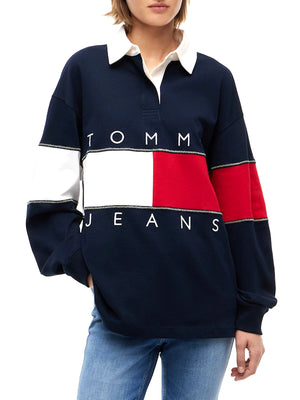 Tommy Hilfiger Felpa Donna Mod. DW0DW22827 C1G Blu