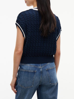 Tommy Hilfiger Gilet Donna Mod. DW0DW22927 C1G Blu