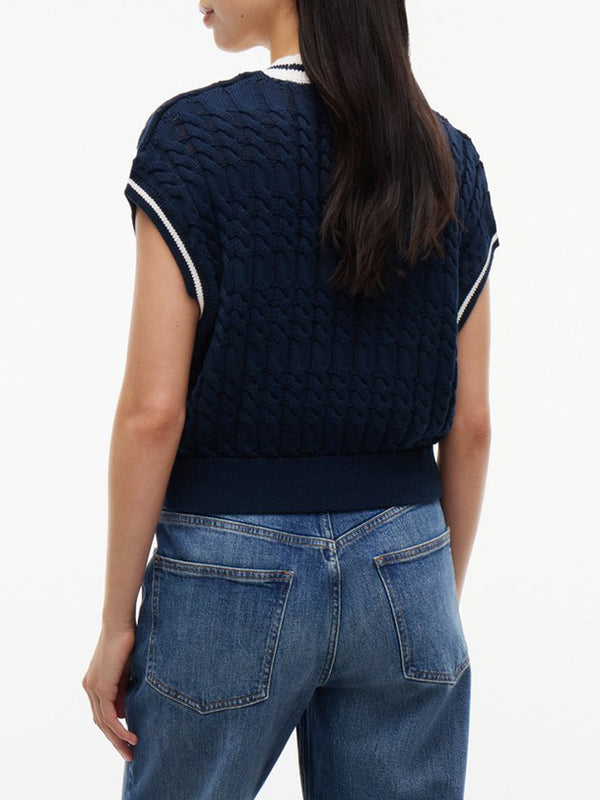 Tommy Hilfiger Gilet Donna Mod. DW0DW22927 C1G Blu