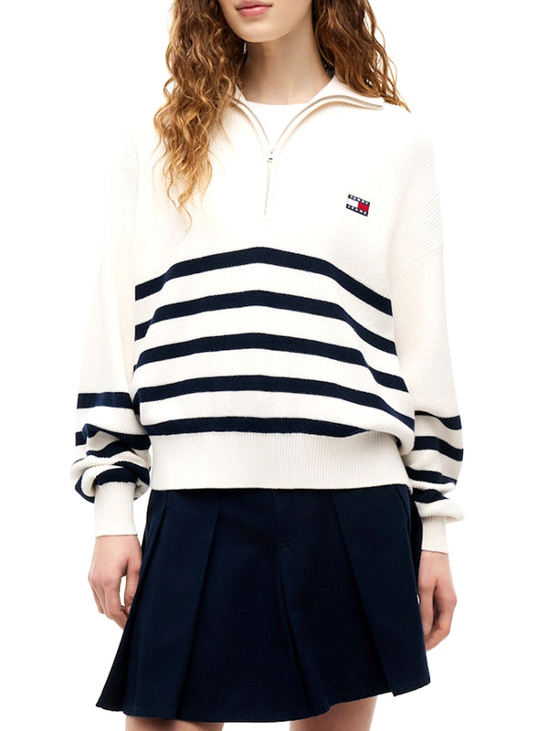 Tommy Hilfiger Maglia Donna Mod. DW0DW22928 YBH Panna