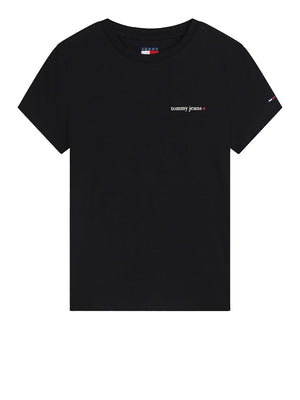 Tommy Hilfiger T-shirt Donna Mod. DW0DW23479 BDS Nero