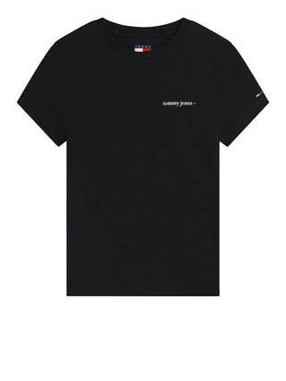 Tommy Hilfiger T-shirt Donna Mod. DW0DW23479 BDS Nero