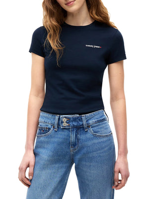 Tommy Hilfiger T-shirt Donna Mod. DW0DW23479 C1G Blu