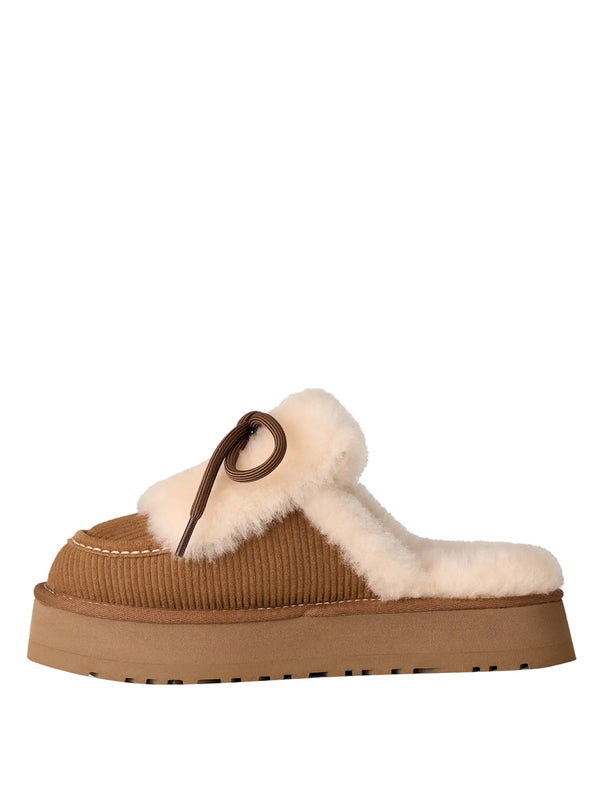UGG Ciabatta Donna Mod. 1180360 W DISQUETTE HERITAGE CHE Beige