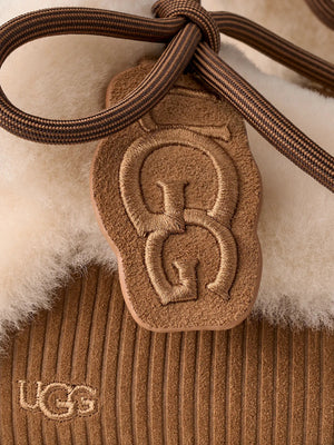UGG Ciabatta Donna Mod. 1180360 W DISQUETTE HERITAGE CHE Beige