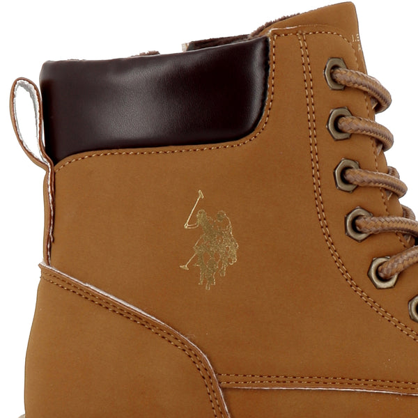 U.S. Polo Asssn. Scarponcino Donna Mod. AMBRA002 LBR Cognac
