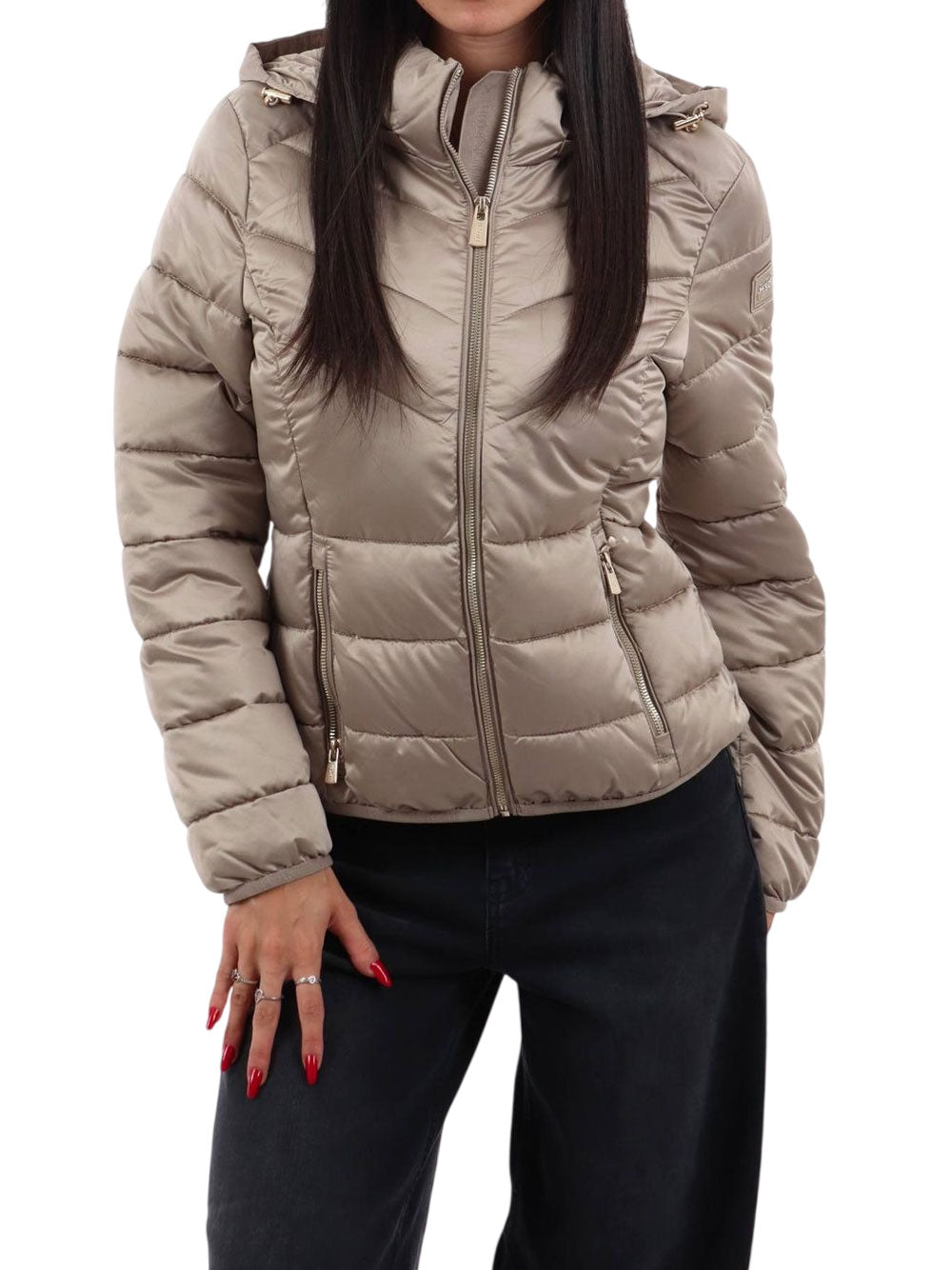 Yes Zee Giubbotto corto Donna Mod. J007 M500 222 Beige