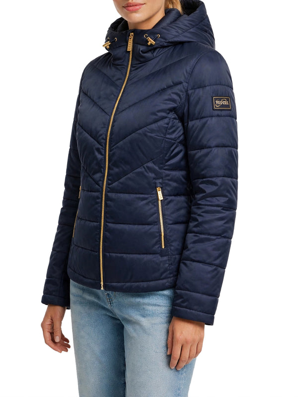 Yes Zee Giubbotto corto Donna Mod. J007 M500 710 Blu