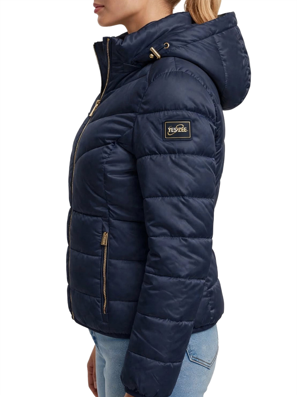 Yes Zee Giubbotto corto Donna Mod. J007 M500 710 Blu