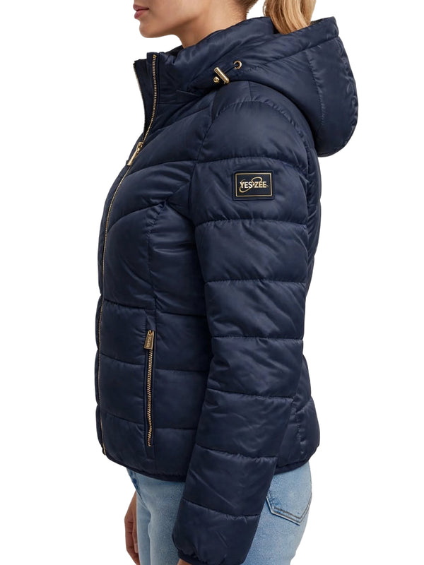 Yes Zee Giubbotto corto Donna Mod. J007 M500 710 Blu