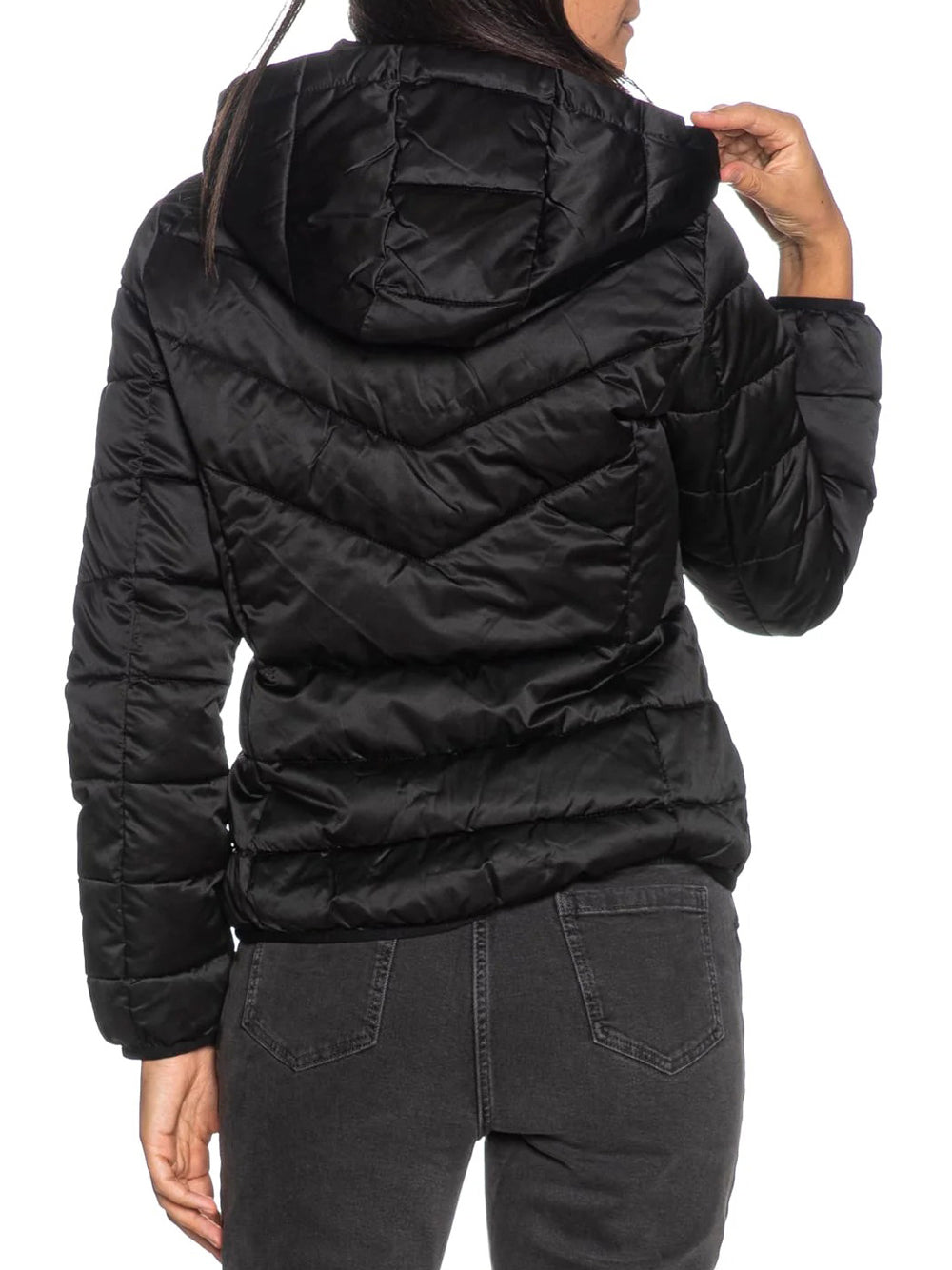 Yes Zee Giubbotto corto Donna Mod. J007 M500 801 Nero