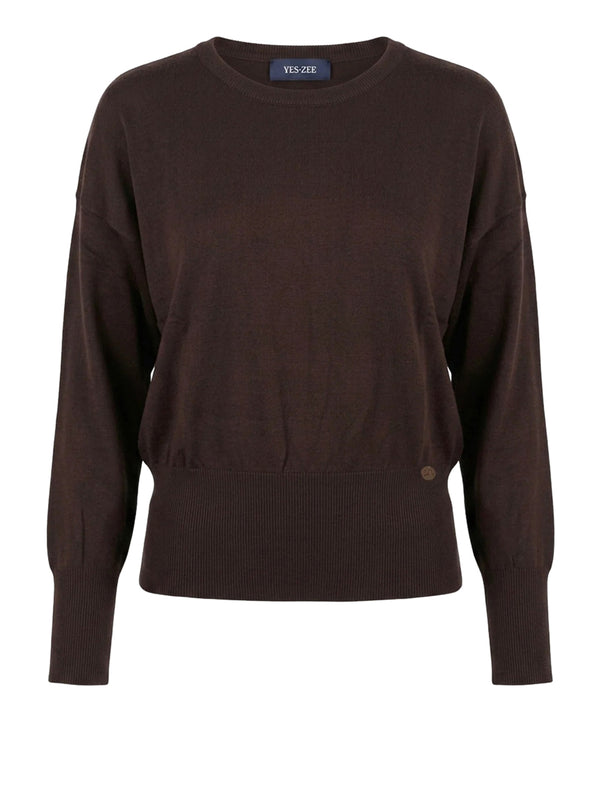 Yes Zee Maglia Donna Mod. M051 RU00 232 Moro