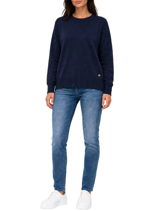 Yes Zee Maglia Donna Mod. M052 RU00 710 Blu