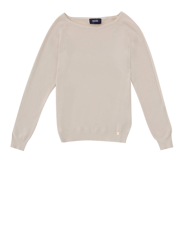 Yes Zee Maglia Donna Mod. M053 RU00 222 Beige