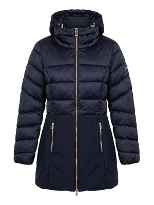 Yes Zee Giubbotto lungo Donna Mod. O003 M500 710 Blu